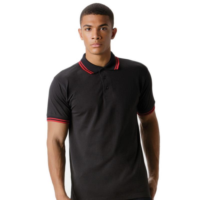 Image of Kustom Kit Men's Tipped Polo Shirt