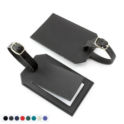 Image of ELeather Rectangular Luggage Tag