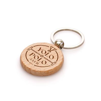 Image of Round Beech Keyring